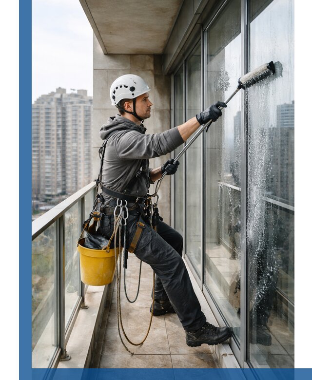 Профессиональная мойка балконного остекления в Тамбове