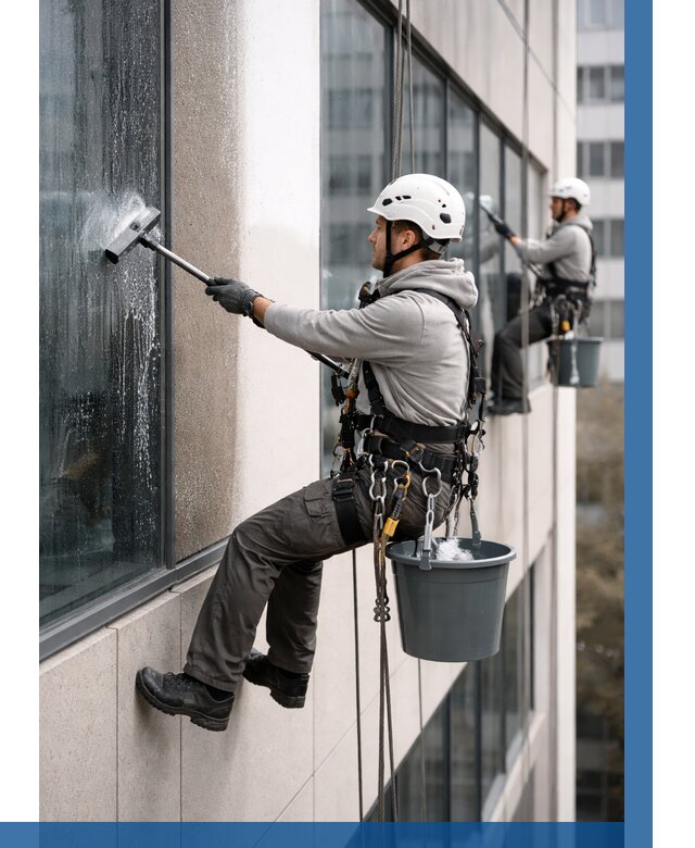 Мойка фасадов зданий в Тамбове под ключ от 355 р. | ВЫСОТНИК-Тмб