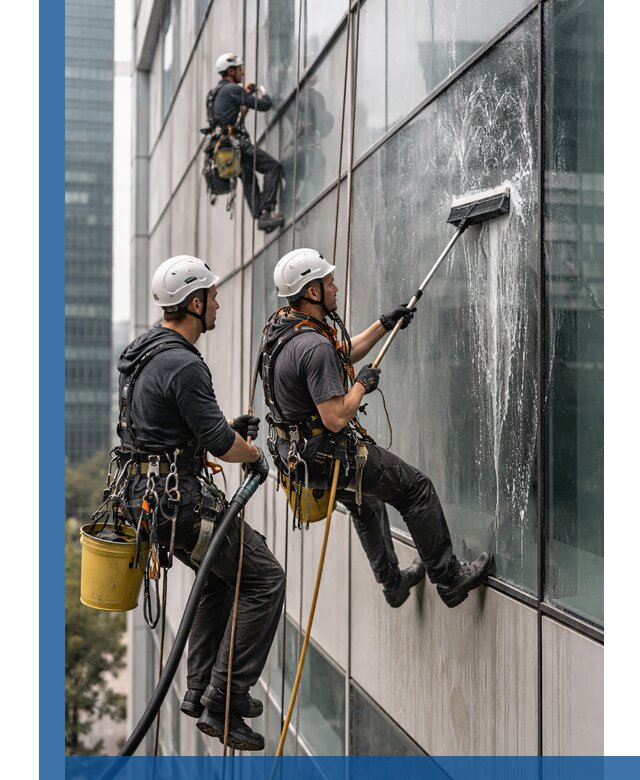 Профессиональная высотная мойка фасадов зданий в Тамбове