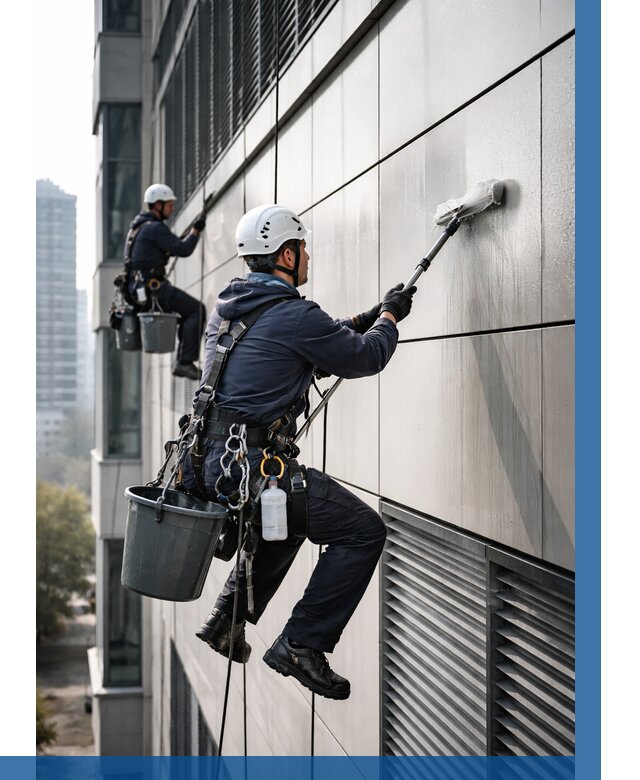 Мойка вентилируемого фасада в Тамбове от 254 р. | ВЫСОТНИК-Тмб