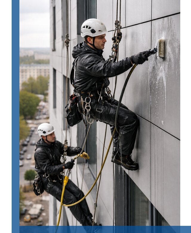 Профессиональная мойка фасада из композита в Тамбове