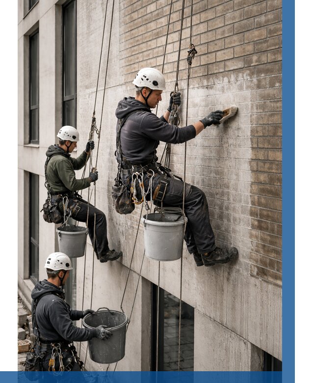 Удаление высолов с фасада в Тамбове от 254 р. | ВЫСОТНИК-Тмб