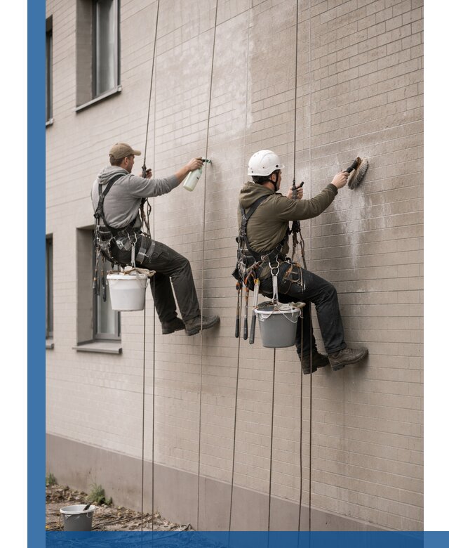 Удаление высолов с фасада зданий в Тамбове без повреждений и следов