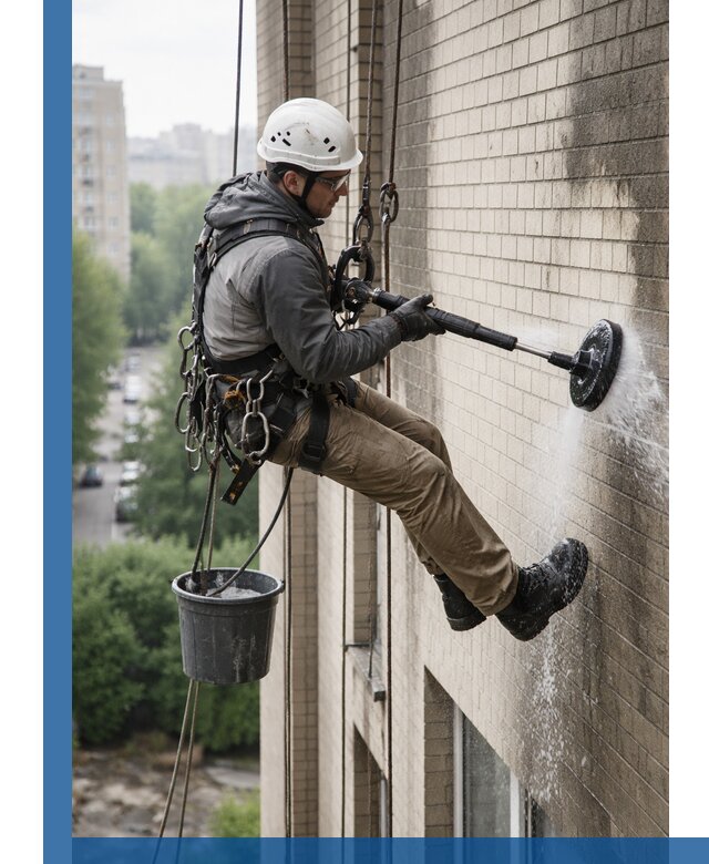 Очистка фасада от копоти в Тамбове профессионально и безопасно