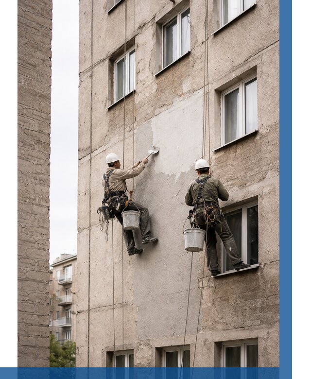 Косметический ремонт фасада в Тамбове от 1117 р. | ВЫСОТНИК-Тмб