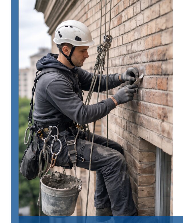 Качественный ремонт кирпичной кладки фасада в Тамбове с гарантией