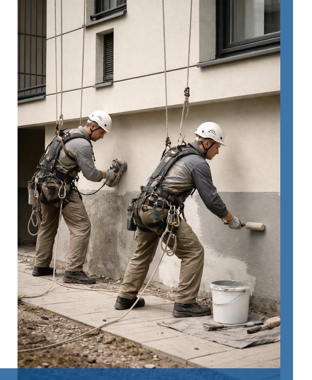 Окраска цоколя здания в Тамбове от 457 р. под ключ | ВЫСОТНИК-Тмб