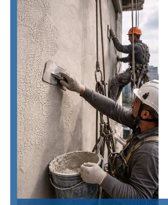 Декоративная штукатурка фасада с утеплением и защитой в Тамбове