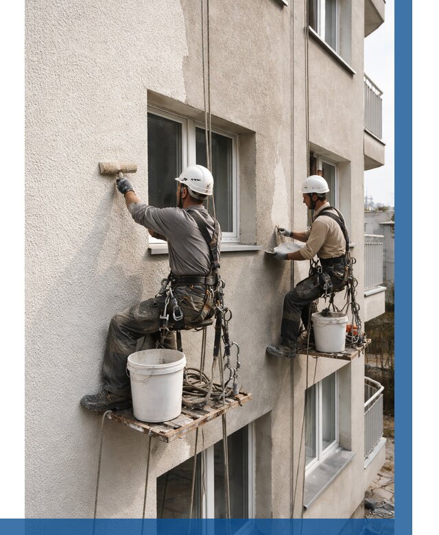 Нанесение короеда на фасад в Тамбове от 457 р. | ВЫСОТНИК-Тмб