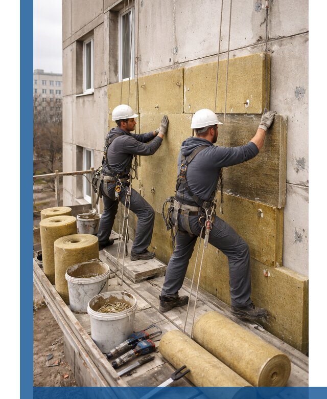 Утепление фасада минватой в Тамбове под ключ с гарантией