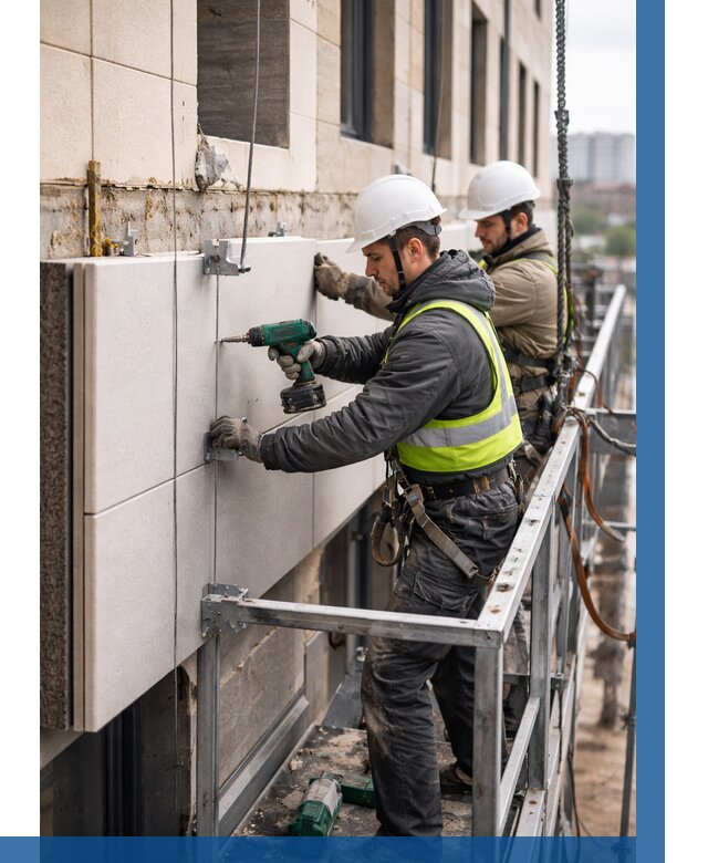 Монтаж фасадных термопанелей в Тамбове от 1523 р. | ВЫСОТНИК-Тмб