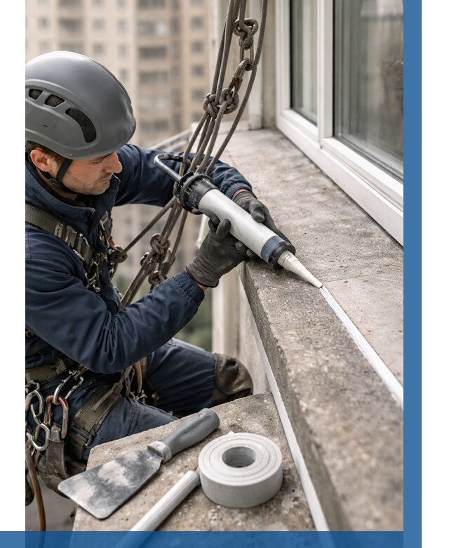 Герметизация балконного козырька в Тамбове от 4569 р. | ВЫСОТНИК-Тмб