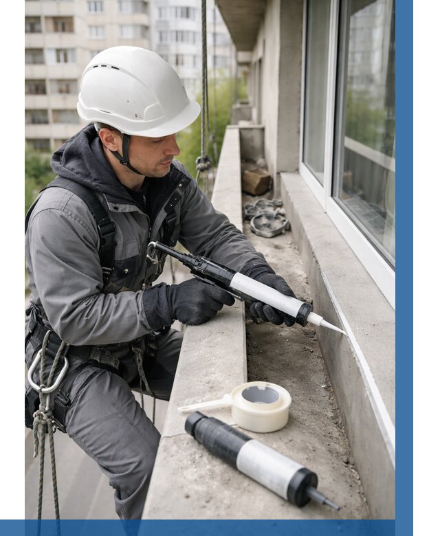 Герметизация швов лоджии в Тамбове от 4569 р. | ВЫСОТНИК-Тмб