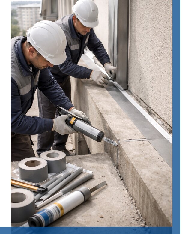 Герметизация примыкания балкона в Тамбове от 4569 р. | ВЫСОТНИК-Тмб