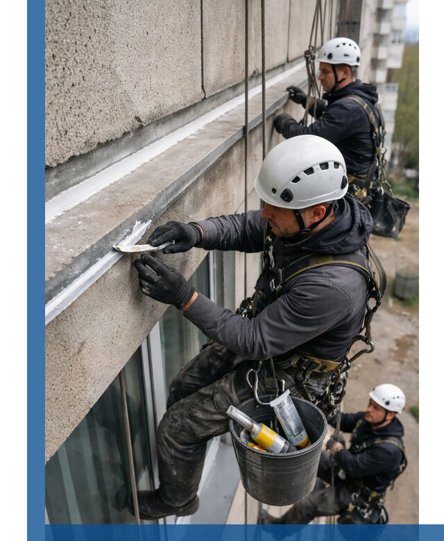 Герметизация примыкания балкона в Тамбове под ключ с гарантией