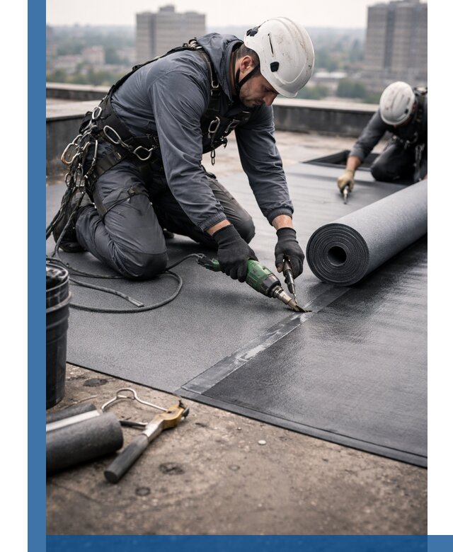 Ремонт мягкой кровли в Тамбове с выездом промальпинистов