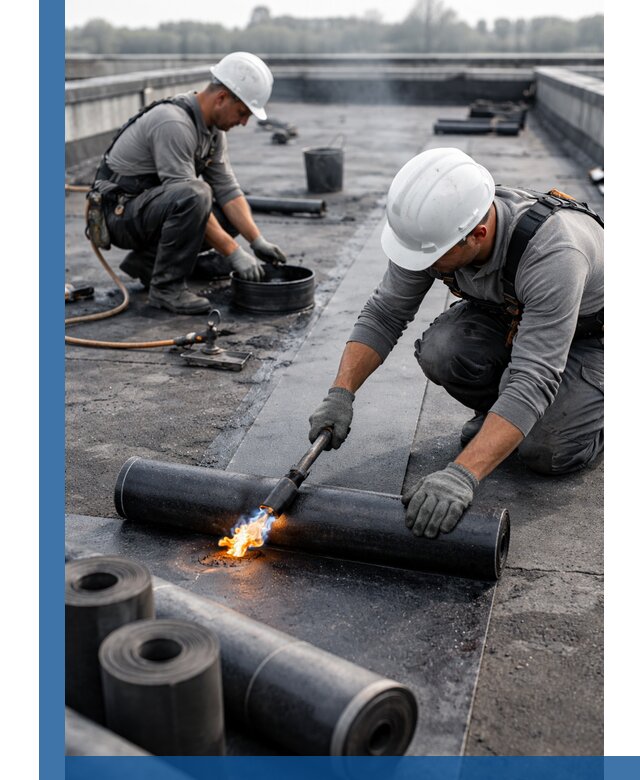 Ремонт рулонной кровли в Тамбове герметизация и восстановление