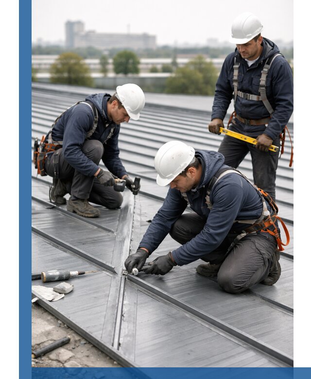 Ремонт фальцевой кровли в Тамбове срочно и качественно