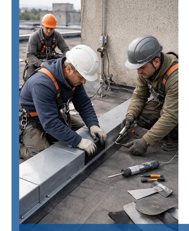 Ремонт кровельных примыканий в Тамбове профессионально