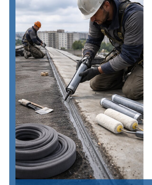 Герметизация швов кровли в Тамбове с гарантией герметичности