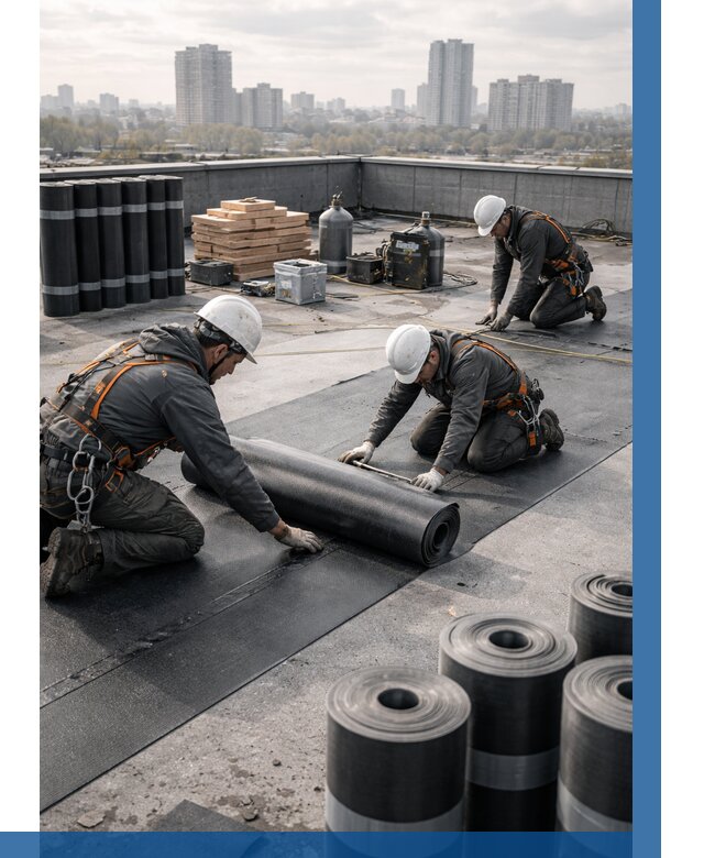 Монтаж мягкой кровли под ключ в Тамбове от 457 р. | ВЫСОТНИК-Тмб