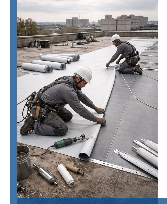 Монтаж мембранной кровли в Тамбове для промышленных зданий