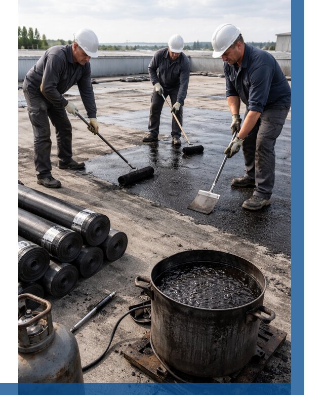 Гидроизоляция кровли мастикой в Тамбове от 609 р. | ВЫСОТНИК-Тмб