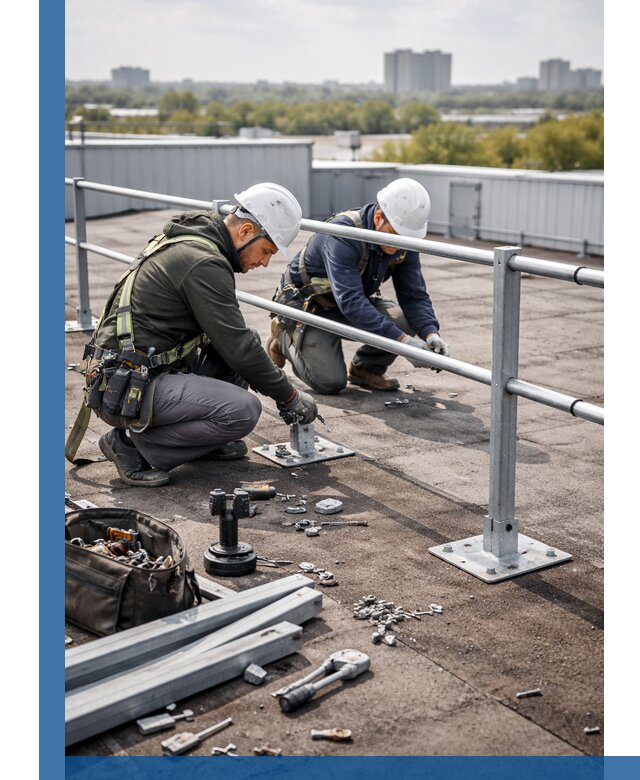 Монтаж кровельного ограждения в Тамбове под ключ с гарантией