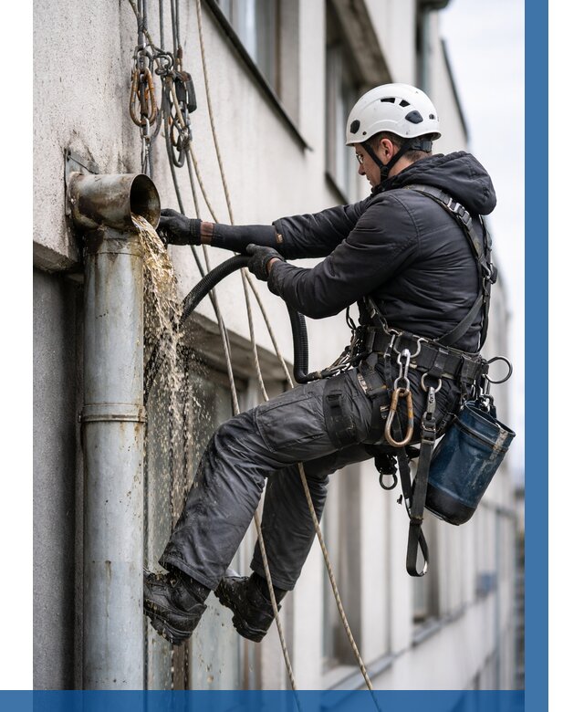 Прочистка водосточных труб в Тамбове от 3554 р. | ВЫСОТНИК-Тмб