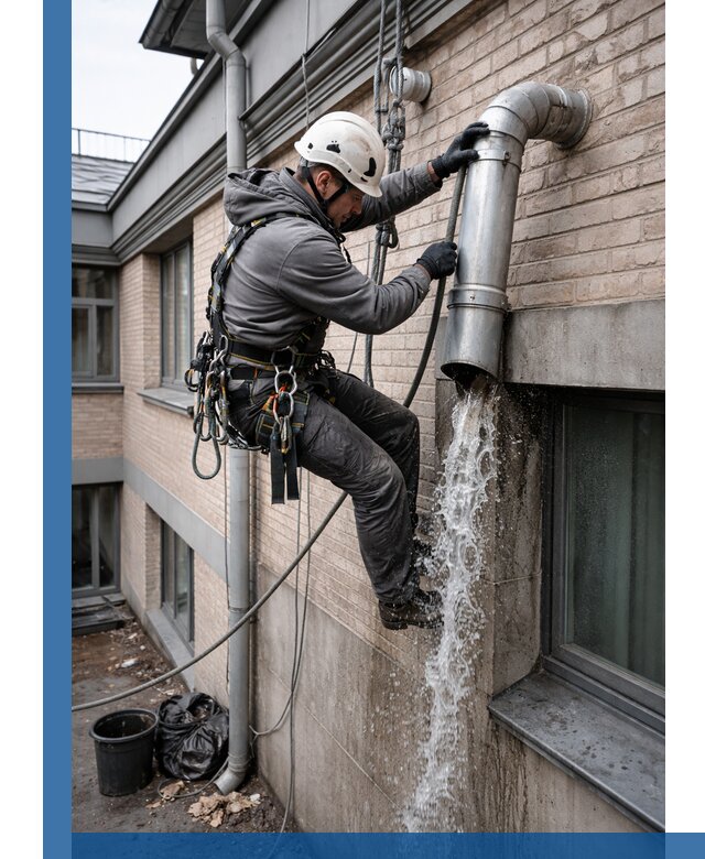 Профессиональная прочистка водосточных труб в Тамбове с гарантией