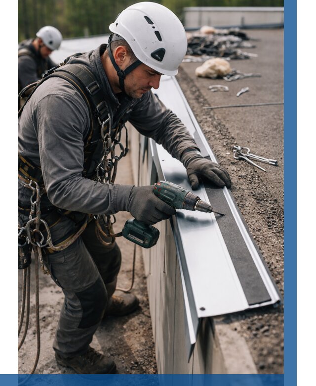 Монтаж капельника на кровле в Тамбове от 305 р. | ВЫСОТНИК-Тмб