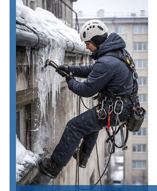 Удаление наледи и чистка водостоков в Тамбове оперативно и безопасно
