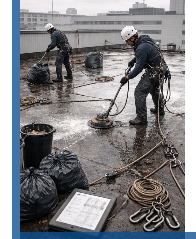 Плановая очистка кровли по графику в Тамбове для безопасности