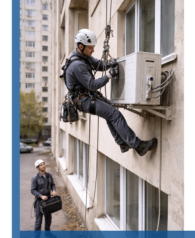 Демонтаж внешнего блока кондиционера в Тамбове профессионально