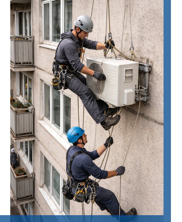 Перенос внешнего блока кондиционера в Тамбове от 9139 р.| ВЫСОТНИК-Тмб