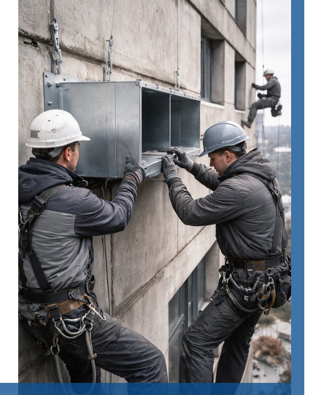 Монтаж вентиляционных коробов в Тамбове от 3046 р. | ВЫСОТНИК-Тмб