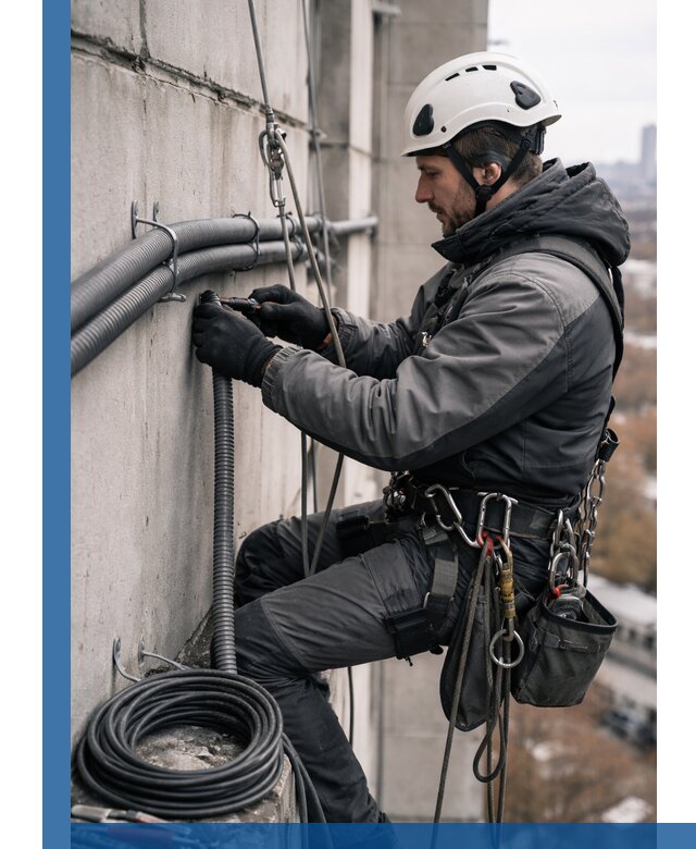 Профессиональный монтаж гофры для кабеля в Тамбове с гарантией