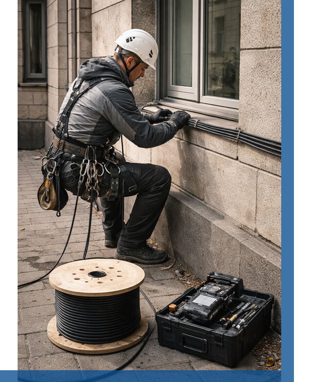 Прокладка оптоволоконного кабеля в Тамбове от 812 р. | ВЫСОТНИК-Тмб