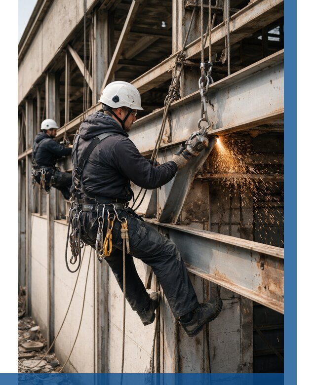 Демонтаж металлоконструкций на высоте в Тамбове от 6600р. |ВЫСОТНИК-Тмб