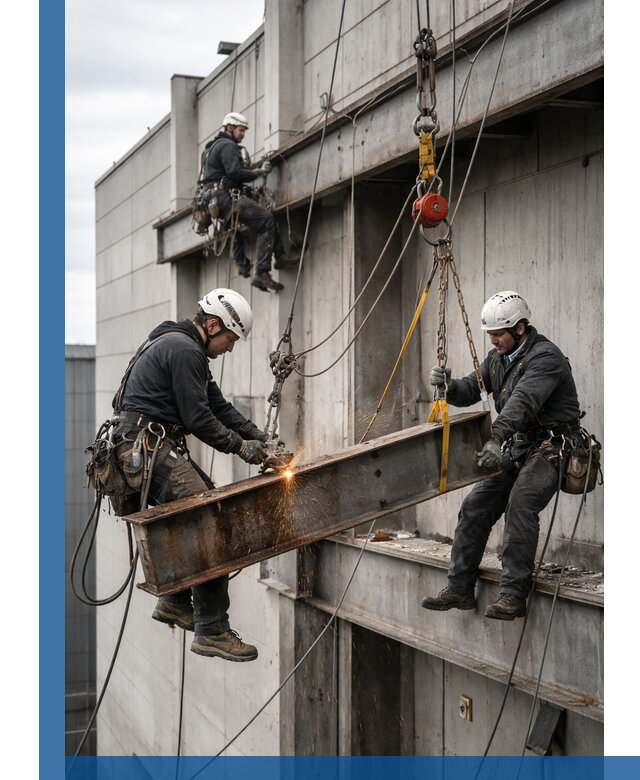 Демонтаж металлоконструкций на высоте в Тамбове под ключ