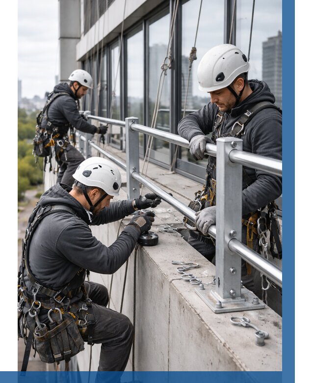 Монтаж ограждений на высоте в Тамбове, от 1218 р. | ВЫСОТНИК-Тмб