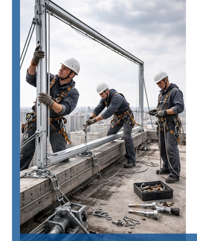 Монтаж крышных рекламных конструкций под ключ в Тамбове