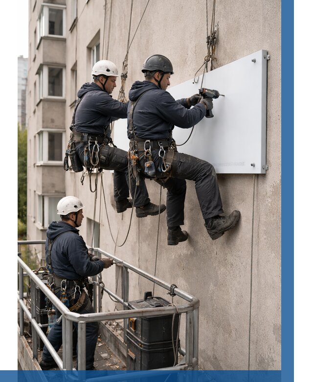 Монтаж табличек и указателей в Тамбове от 3554 р. | ВЫСОТНИК-Тмб