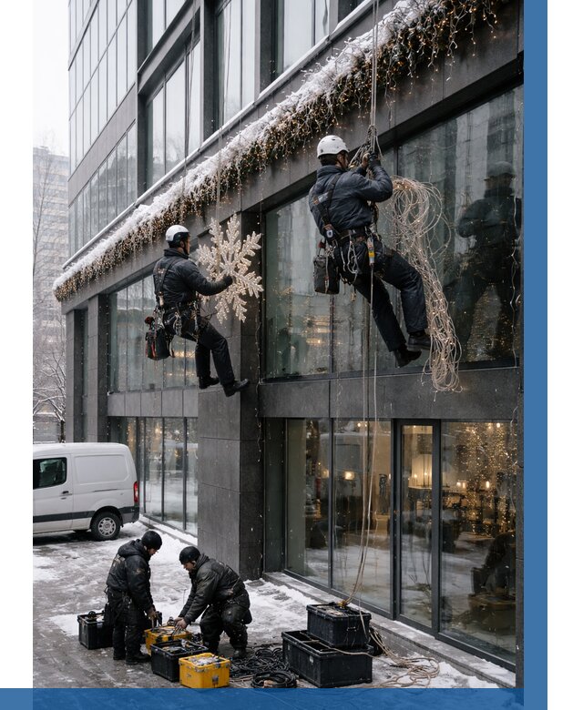 Демонтаж новогоднего оформления в Тамбове от 5585 р. | ВЫСОТНИК-Тмб