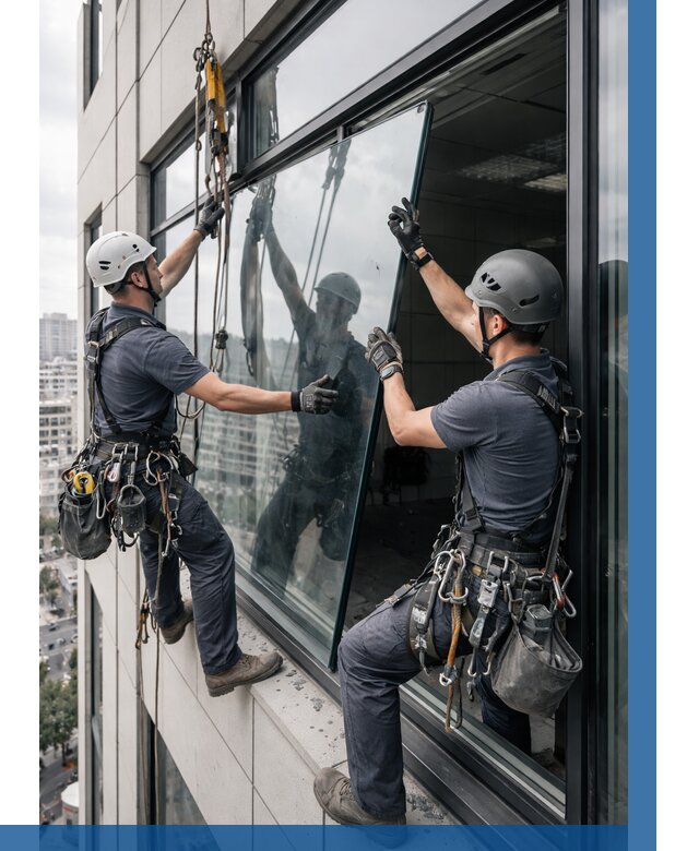 Замена стеклопакетов на высоте в Тамбове от 5585 р. | ВЫСОТНИК-Тмб