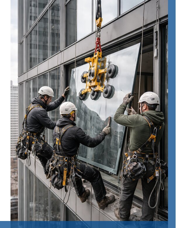 Фасадное остекление зданий под ключ в Тамбове от 10154 р. | ВЫСОТНИК-Тмб