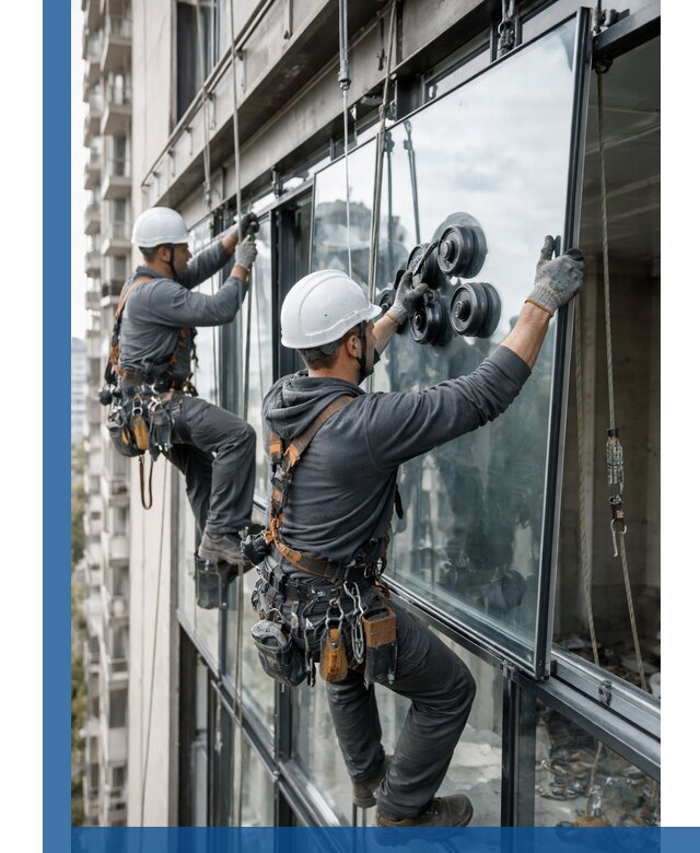 Витражное остекление фасадов и лоджий в Тамбове под ключ