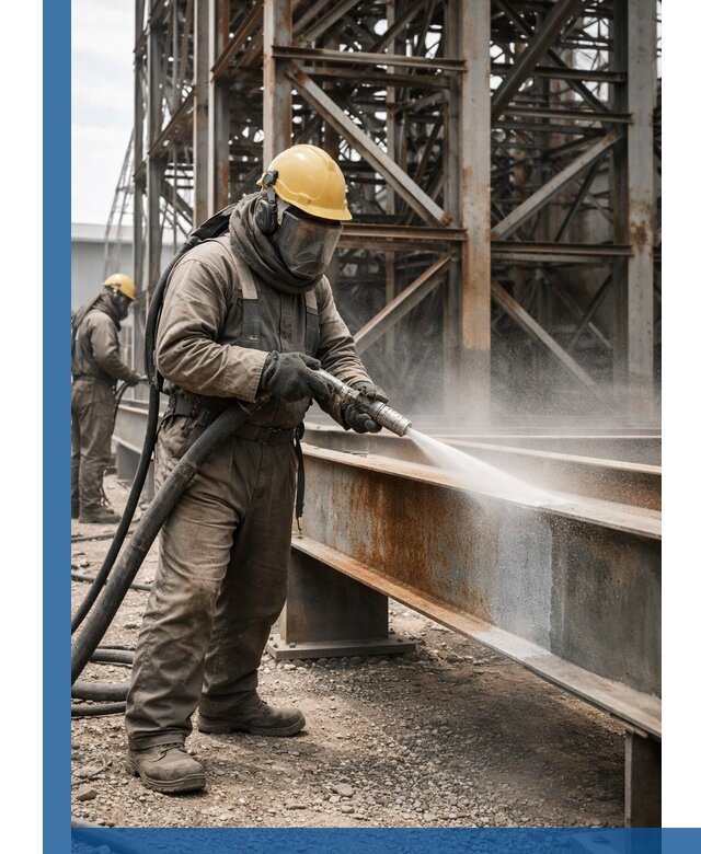 Пескоструйная очистка металлоконструкций в Тамбове промышленная