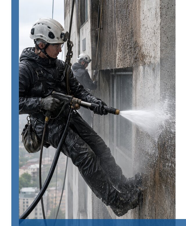 Гидроструйная очистка фасадов и конструкций в Тамбове