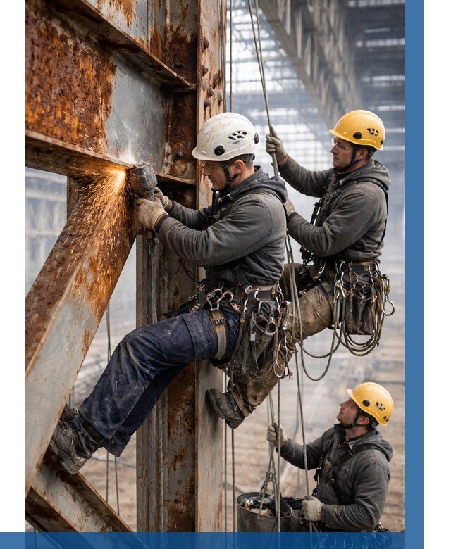 Зачистка металла от ржавчины в Тамбове от 355 р. | ВЫСОТНИК-Тмб